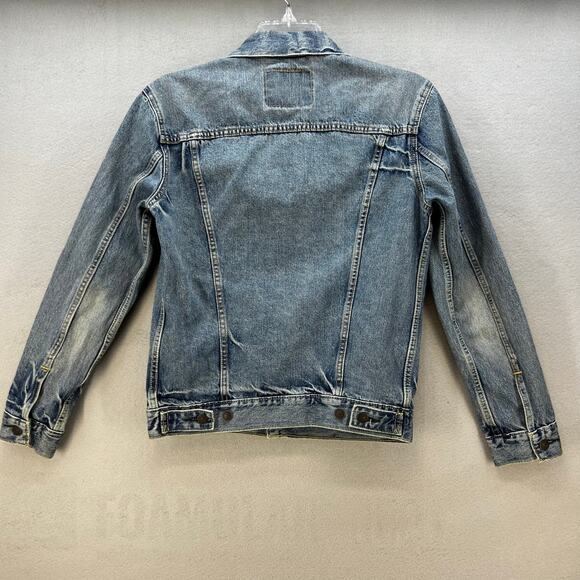 VTG Levi's Denim Jacket Men's S Blue Classic Trucker Jacket Vintage 80s Preppy - Picture 2 of 11